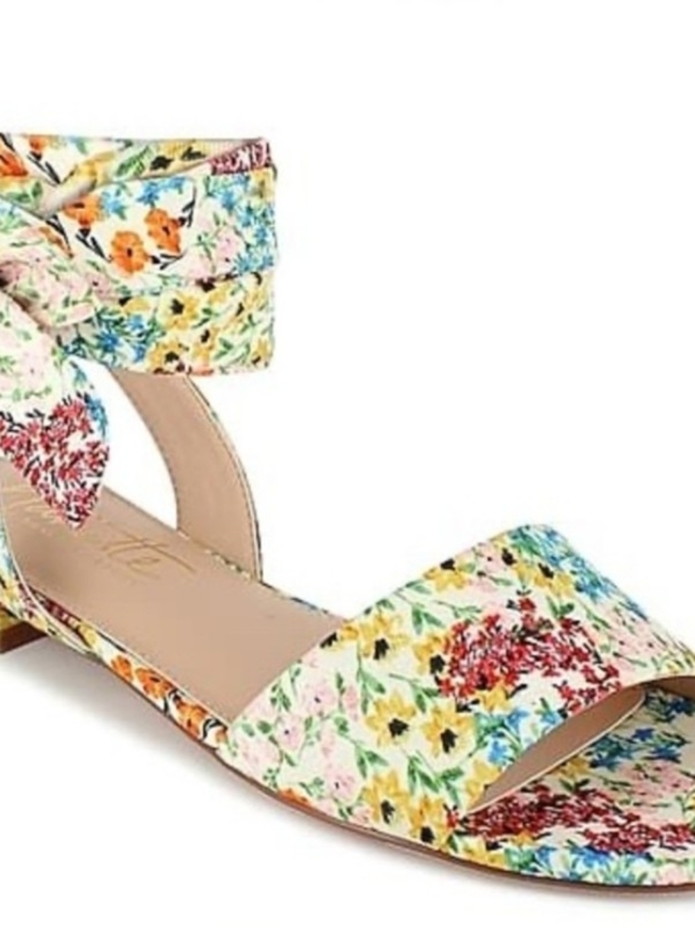 Floral Ankle-Strap Women's Sandal - Multicolor